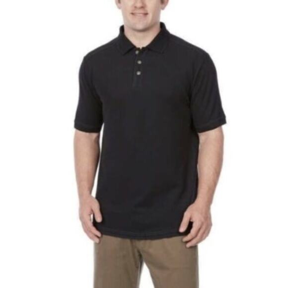 Kirkland Signature Black Short Sleeve NWT Polo Shirt Men's Size Medium - Picture 1 of 4
